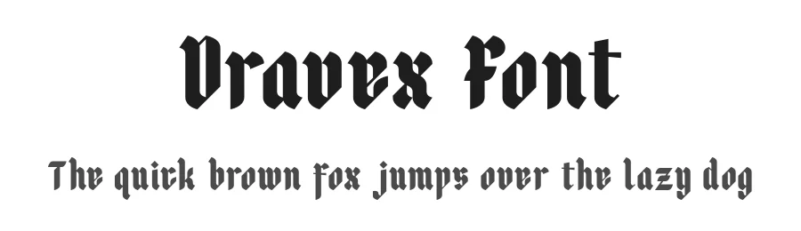 Dravex Font by roomspace.cl — Blackletter Font