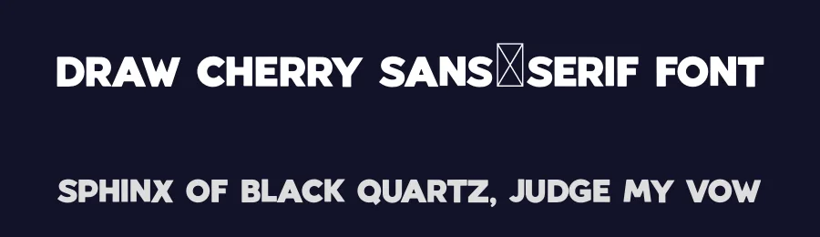 Draw Cherry Sans-Serif Font by freshtypeink — Display Font — thumbnail 2