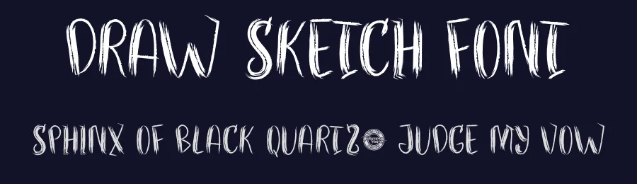 Draw Sketch Font by CalligraphyFonts.net — Script Handwritten Font — thumbnail 2