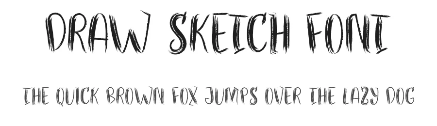 Draw Sketch Font by CalligraphyFonts.net — Script Handwritten Font