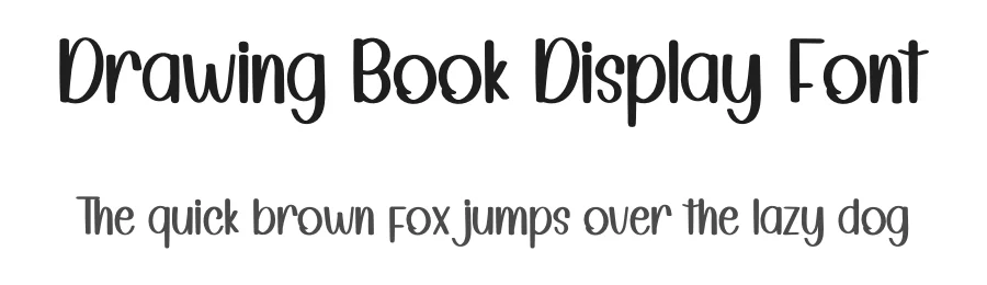 Drawing Book Display Font by inermediaSTUDIO — Display Font