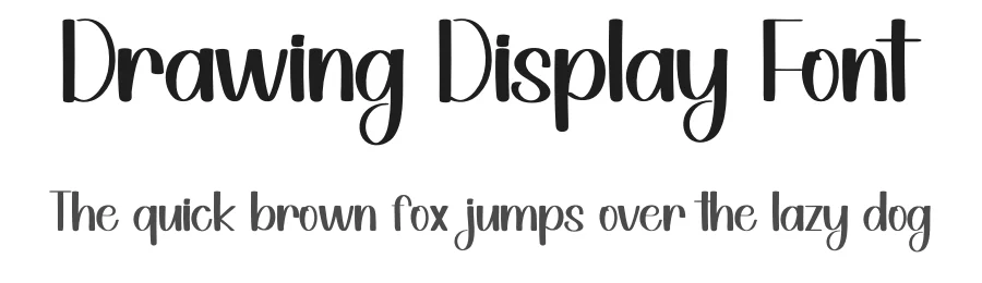 Drawing Display Font by inermediaSTUDIO — Display Font