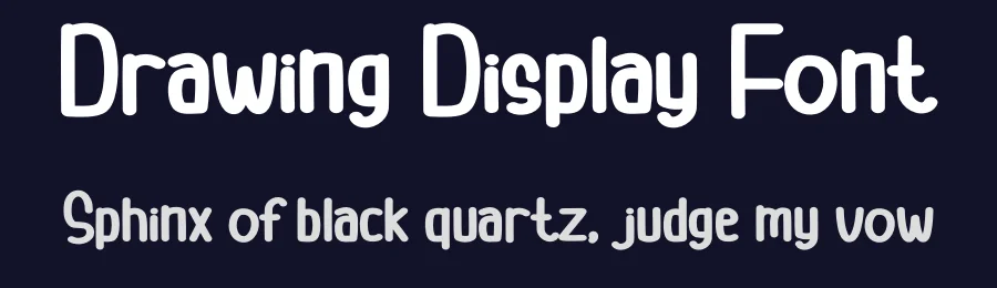 Drawing Display Font by andikastudio — Display Font — thumbnail 2