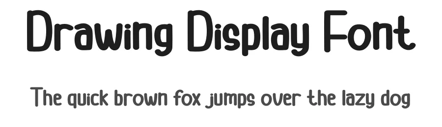 Drawing Display Font by andikastudio — Display Font