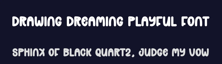 Drawing Dreaming Playful Font by andikastudio — Display Font — thumbnail 2