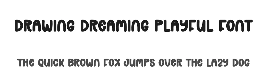 Drawing Dreaming Playful Font by andikastudio — Display Font