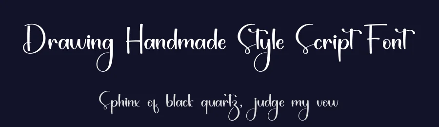 Drawing Handmade Style Script Font by freshtypeink — Script Handwritten Font — thumbnail 2