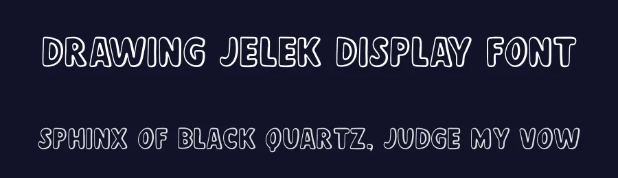 Drawing Jelek Display Font by imamfathoni0 — Display Font — thumbnail 2