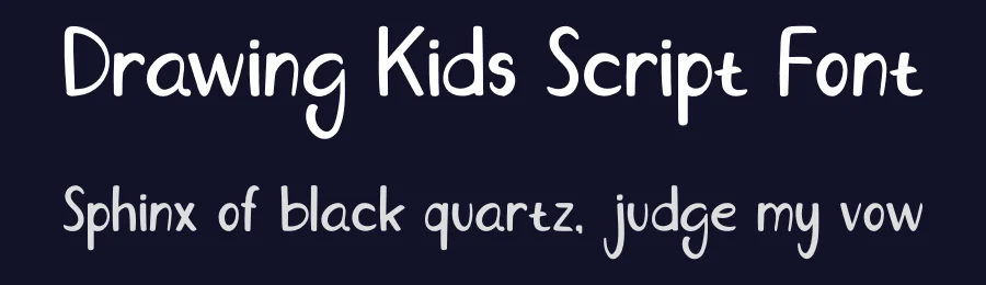 Drawing Kids Script Font by imamfathoni0 — Script Handwritten Font — thumbnail 2