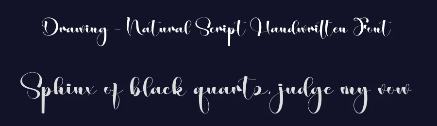 Drawing – Natural Script Handwritten Font by creativeletter — Script Handwritten Font — thumbnail 2