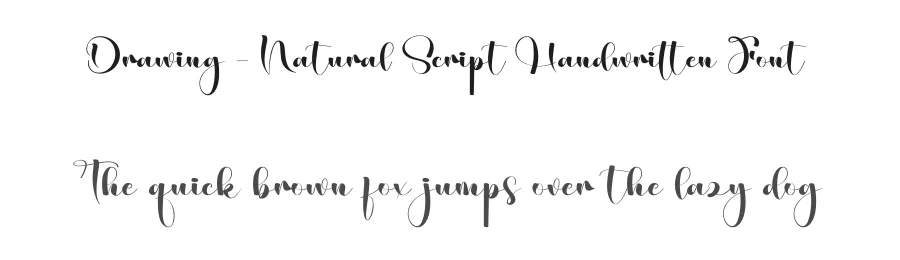 Drawing – Natural Script Handwritten Font by creativeletter — Script Handwritten Font