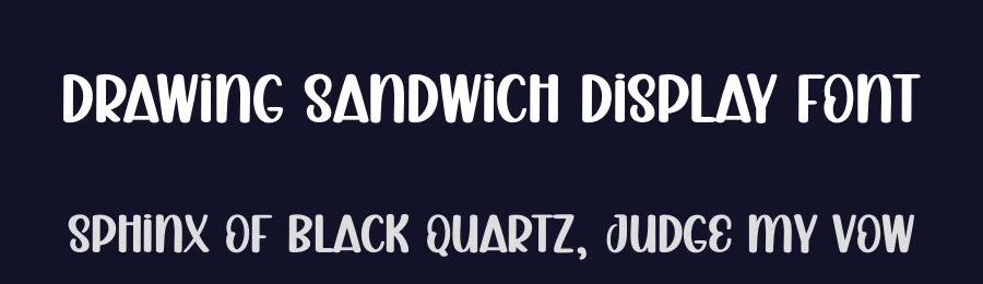 Drawing Sandwich Display Font by creativeletter — Display Font — thumbnail 2