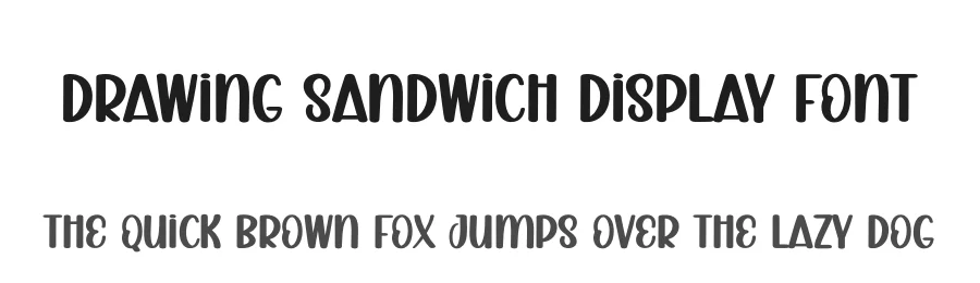 Drawing Sandwich Display Font by creativeletter — Display Font