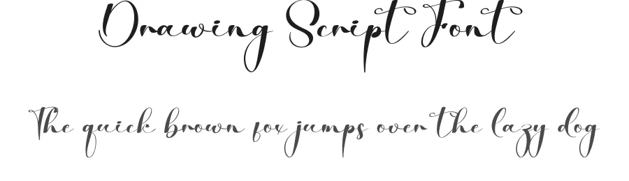 Drawing Script Font by creativeletter — Script Handwritten Font