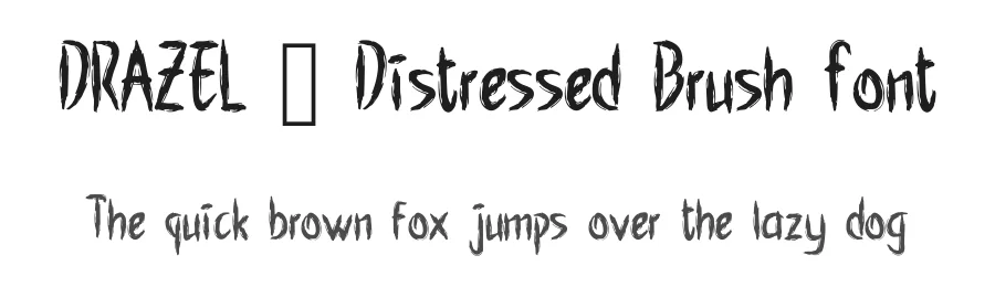 DRAZEL — Distressed Brush Font by idealistudio — Script Handwritten Font