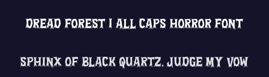 Dread Forest | All Caps Horror Font by Gracetypestudio — Decorative Font — thumbnail 2