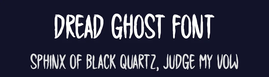 Dread Ghost Font by Seemly Fonts — Display Font — thumbnail 2