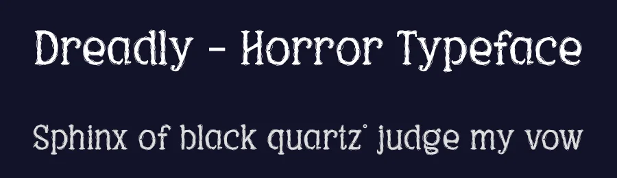 Dreadly – Horror Typeface by RoninDesign — Decorative Font — thumbnail 2