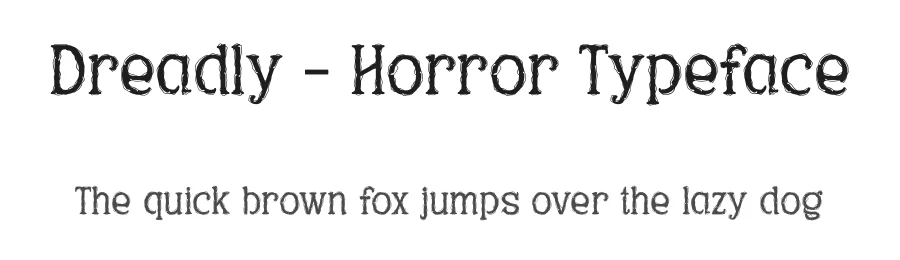 Dreadly – Horror Typeface