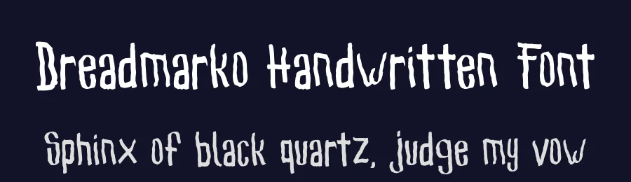 Dreadmarko Handwritten Font by Creatifontstudios — Script Handwritten Font — thumbnail 2