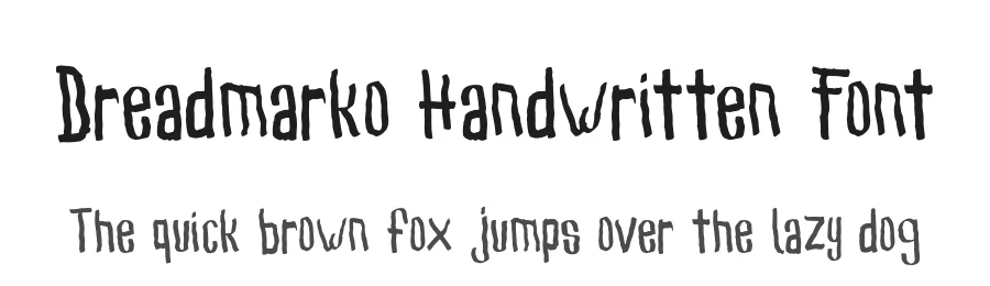 Dreadmarko Handwritten Font by Creatifontstudios โ Script Handwritten Font