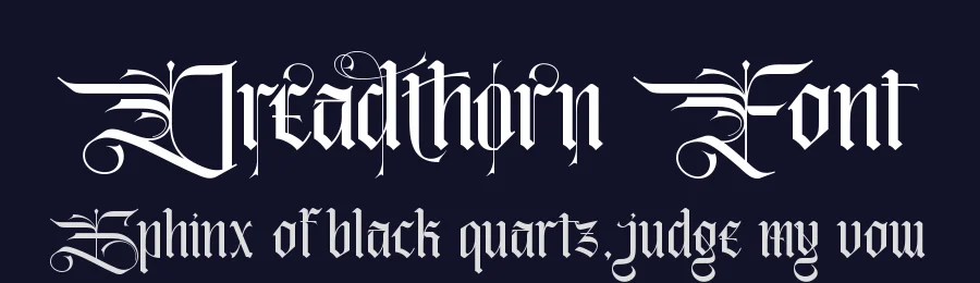 Dreadthorn Font by letterara — Blackletter Font — thumbnail 2