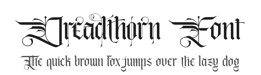 Dreadthorn Font by letterara — Blackletter Font