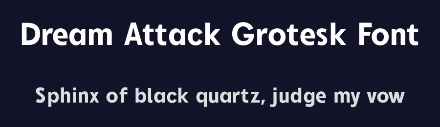Dream Attack Grotesk Font by Rafael Nogueira — Sans Serif Font — thumbnail 2