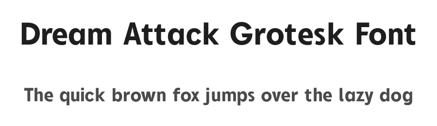 Dream Attack Grotesk Font by Rafael Nogueira — Sans Serif Font