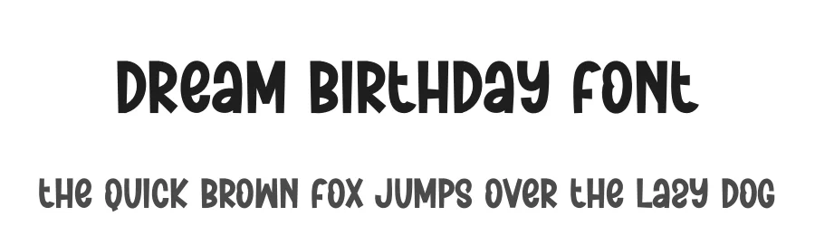 Dream Birthday Font by creativeletter — Display Font