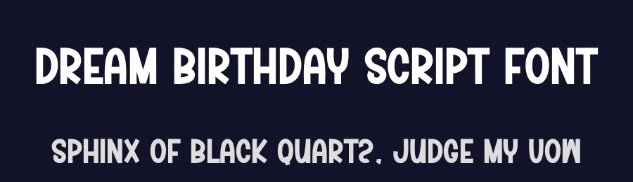 Dream Birthday Script Font by creativeletter — Display Font — thumbnail 2