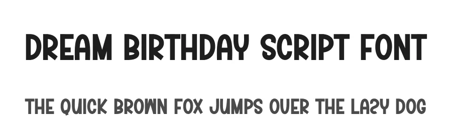 Dream Birthday Script Font by creativeletter — Display Font