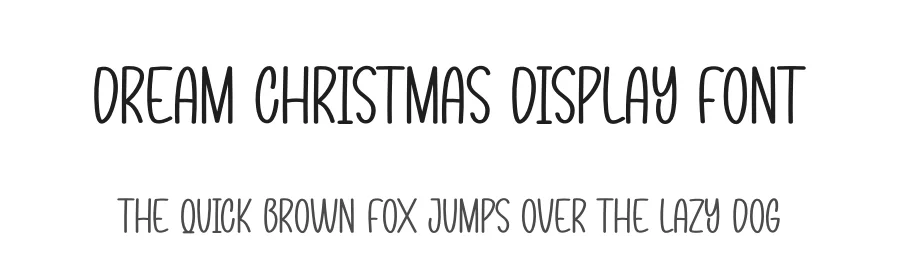 Dream Christmas Display Font by creativeletter — Display Font