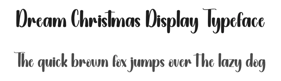 Dream Christmas Display Typeface by creativeletter — Display Font