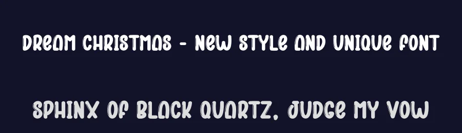 Dream Christmas – New Style And Unique Font by creativeletter — Display Font — thumbnail 2