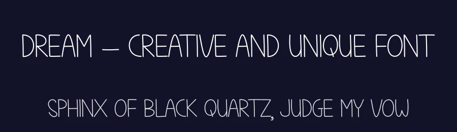 Dream – Creative And Unique Font by andikastudio — Display Font — thumbnail 2