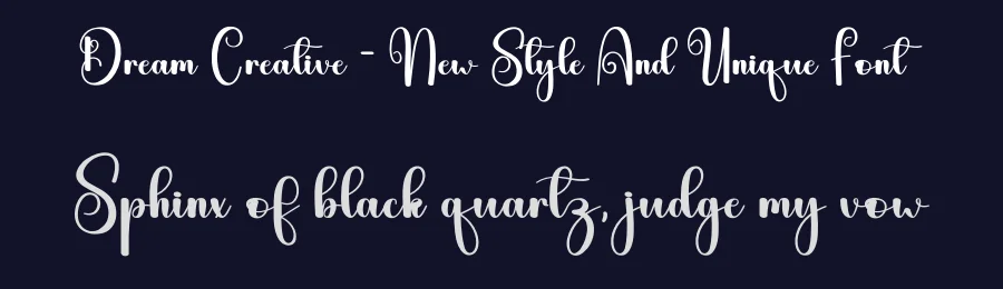 Dream Creative – New Style And Unique Font by andikastudio — Script Handwritten Font — thumbnail 2
