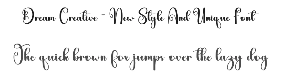 Dream Creative – New Style And Unique Font by andikastudio — Script Handwritten Font