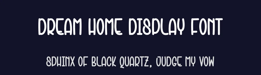 Dream Home Display Font by creativeletter — Display Font — thumbnail 2