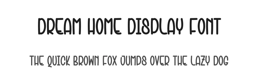 Dream Home Display Font by creativeletter — Display Font