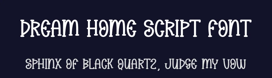 Dream Home Script Font by creativeletter — Display Font — thumbnail 2