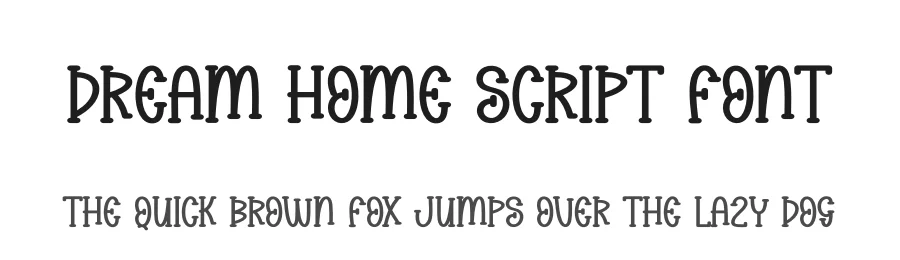 Dream Home Script Font by creativeletter — Display Font
