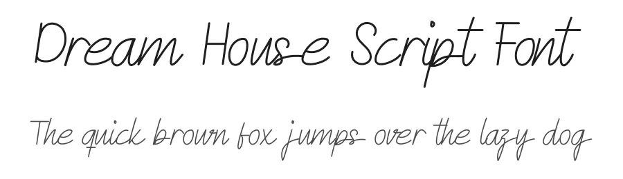Dream House Script Font by levincreative — Script Handwritten Font