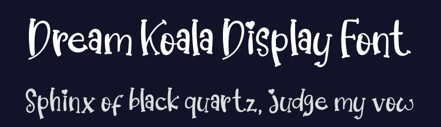 Dream Koala Display Font by letterenastudios — Display Font — thumbnail 2