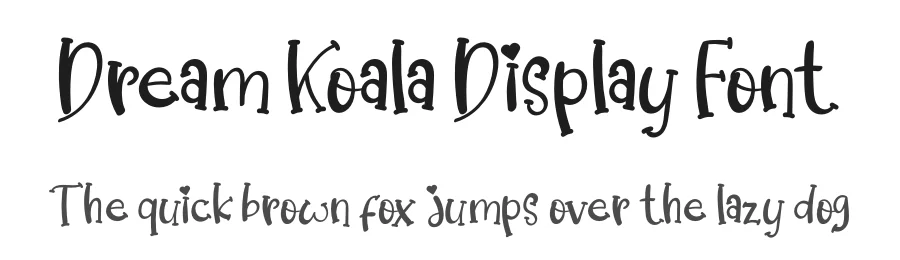 Dream Koala Display Font by letterenastudios — Display Font