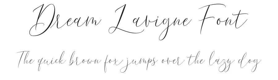 Dream Lavigne Font by sizimon — Script Handwritten Font