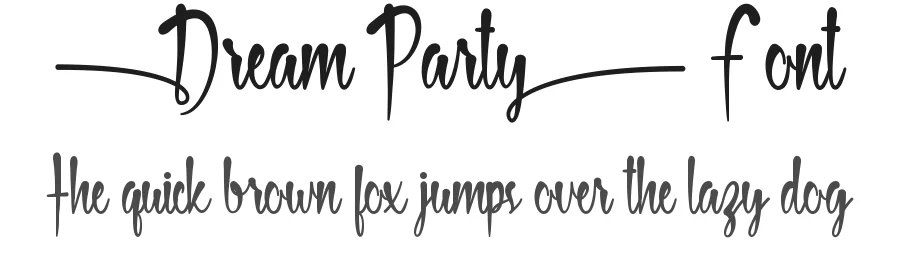 Dream Party Font by VinType — Script Handwritten Font