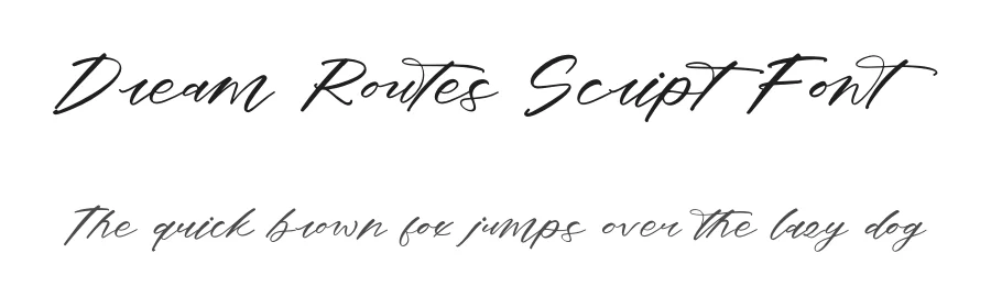 Dream Routes Script Font by stylishtype.co — Script Handwritten Font