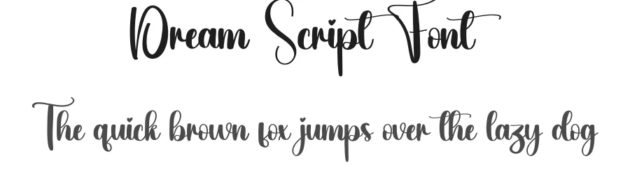 Dream Script Font by creativeletter — Script Handwritten Font