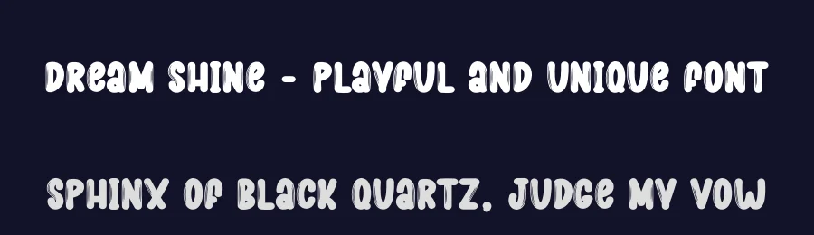 Dream Shine – Playful And Unique Font by creativeletter — Display Font — thumbnail 2